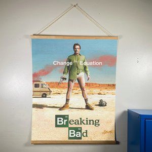 Breaking Bad Canvas Wooden Gold Hanger 24”x17.5”